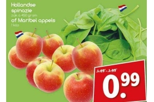 hollandse spinazie of maribel appels