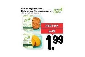 vomar vegetarische biologische vleesvervangers