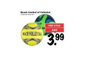 beach voetbal of vollybal