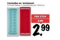 ijsstaafjes en blokjesset