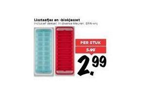 ijsstaafjes en blokjesset