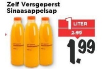 zelf versgeperst sinaasappelsap