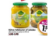 kuehne tafelzuren of salades