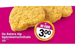 de betere kip kipkrokantschnitzels