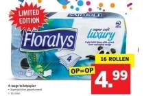 floralys 4 laags toiletpapier