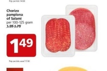 chorizo pamplona of salami