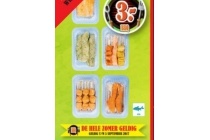 diverse viswaren voor de barbecue