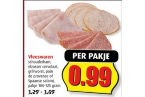 diverse vleeswaren