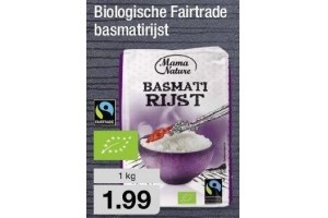 biologische fairtrade basmatirijst