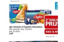 iglo vissticks of kapitein klassiekers