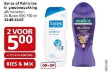 sanex of palmolive in grootverpakking