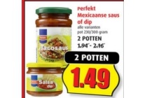 perfekt mexicaanse saus of dip