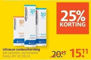 ultrasun zonbescherming