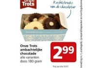 onze trots ambachtelijke chocolade