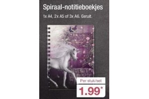 spiraal notitieboekje