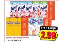 chocomel fristi of optimel minipakjes