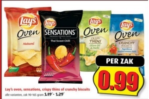 lays oven sensations crispy thins of crunchy biscuits
