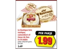 le rustique brie camembert of coeur de lion le st aubin