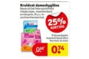 kruidvat dameshygiene