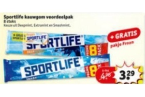 sportlife kauwgom voordeelpak