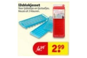ijsblokjesset