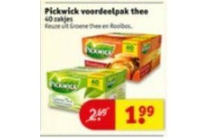 pickwick voordeelpak thee