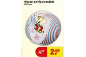 woezel en pip strandbal