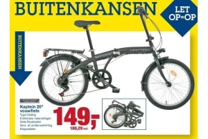 kaptein 20 vouwfiets