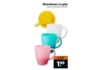 bloemkaars in glas