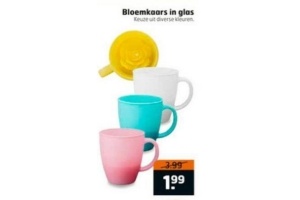 bloemkaars in glas