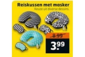 reiskussen met masker