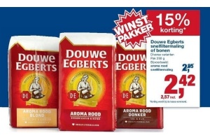 douwe egberts snelfiltermaling of bonen