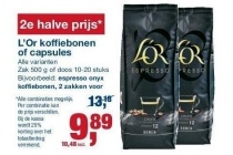 l or koffiebonen of capsules