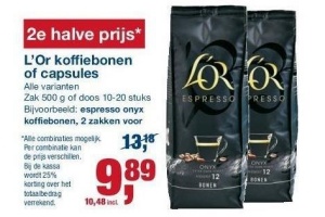 l or koffiebonen of capsules