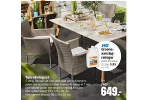 tuin diningset