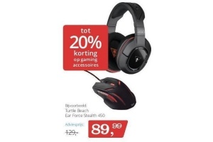 tot 20 korting op gaming accessoires