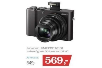 panasonic lumix dmc tz 100 inclusief gratis sd kaart van 32 gb