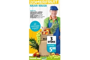 zomerfruit na keuze 3 stuks voor eur5