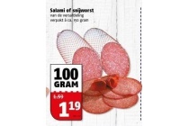 salami of snijworst