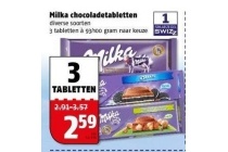 milka chocoladetabletten