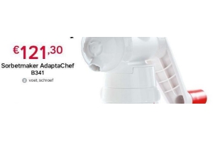sorbetmaker adaptachef b341 nu eur121 30 per stuk
