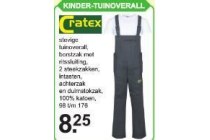 cratex kinder tuinoverall