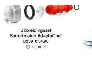 uitbreidingsset sorbetmaker adaptachef nu eur34 90