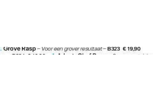 grove rasp nu eur19 90 per stuk