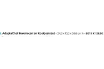 adaptachef hakmolen en koekjesinzet nu eur126 50 per stuk