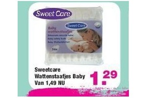 sweetcare wattenstaafjes baby