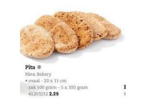 nina bakery pita ovaal