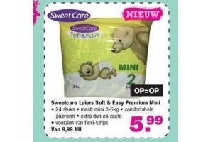 sweetcare luiers soft en easy premium mini