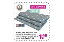 briljant baby washandje sam