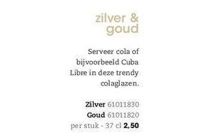 glas zilver of goud